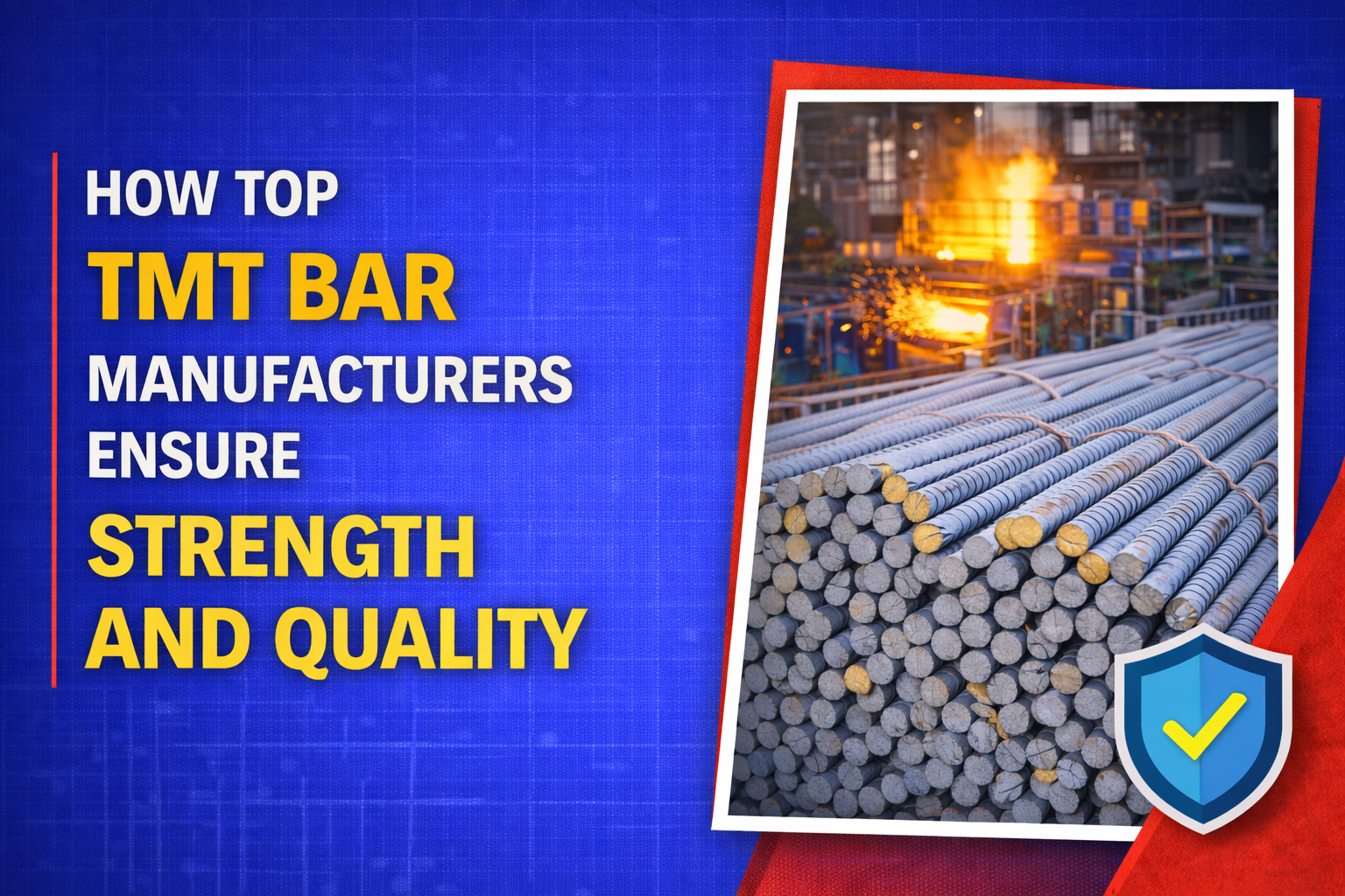 How Top TMT Bar Manufacturers Ensure Strength and Quality